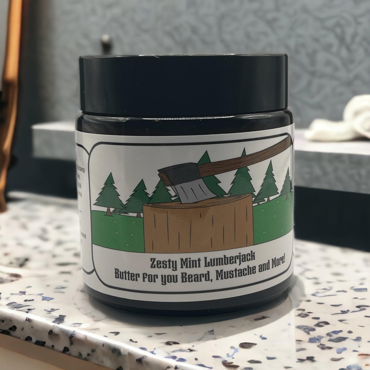 Zesty Mint Lumberjack Beard Butter for your Beard, Mustache, and More