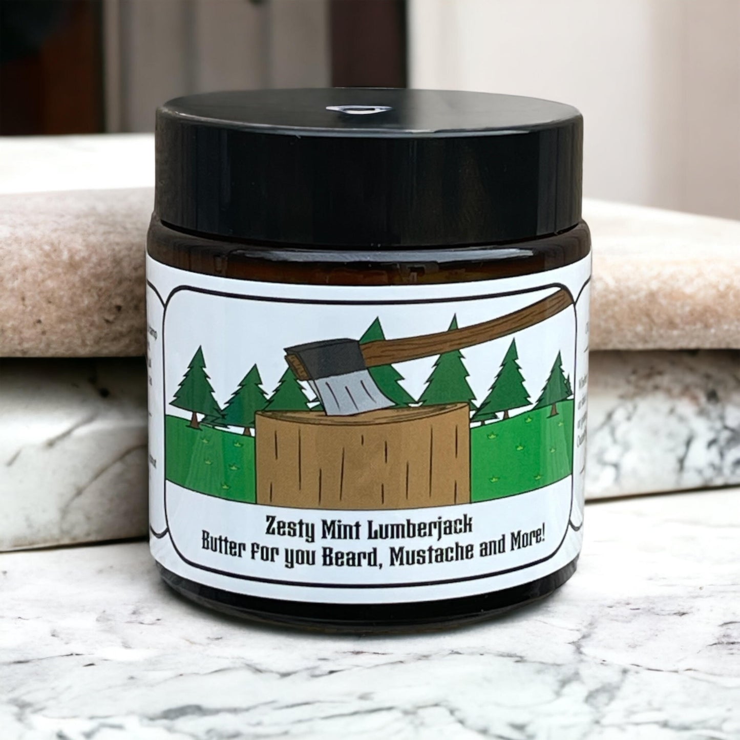 Zesty Mint Lumberjack Beard Butter for your Beard, Mustache, and More