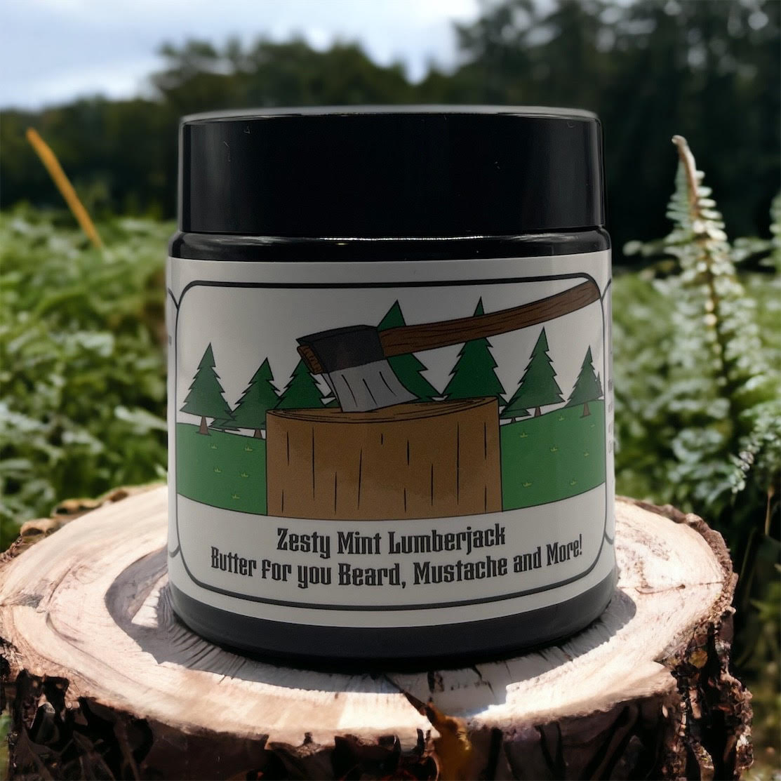 Zesty Mint Lumberjack Beard Butter for your Beard, Mustache, and More